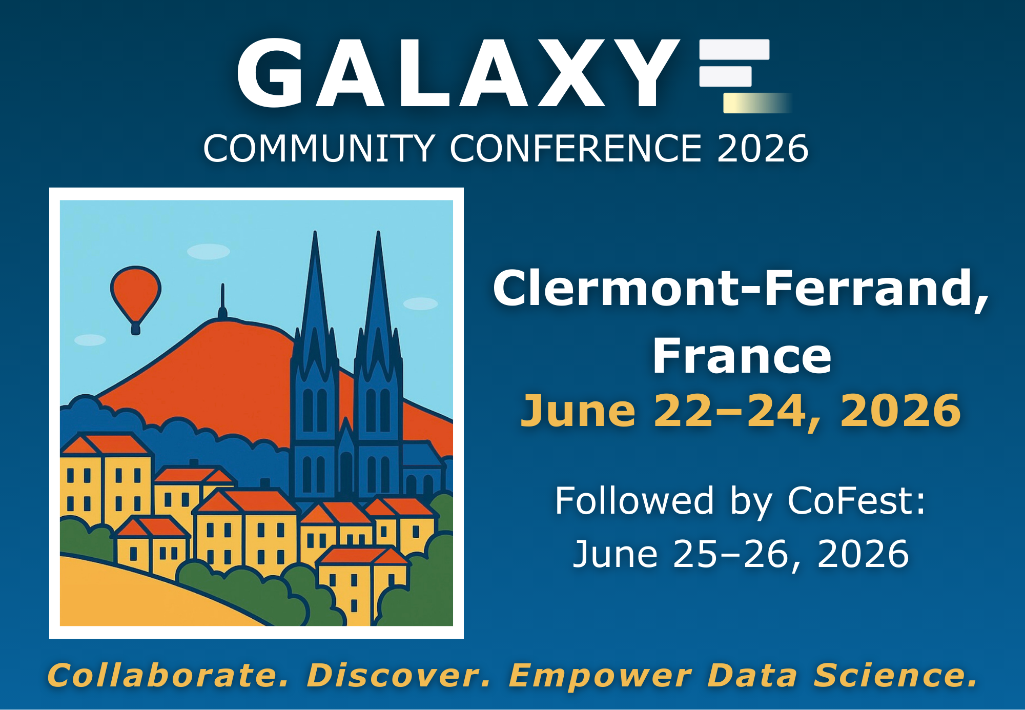 Galaxy Community Conference 2026 - Announcement