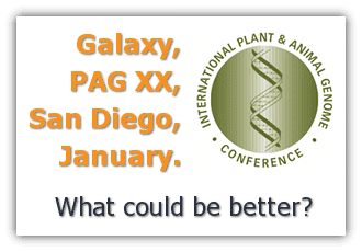 Galaxy @ Plant and Animal Genome (PAG 2012)