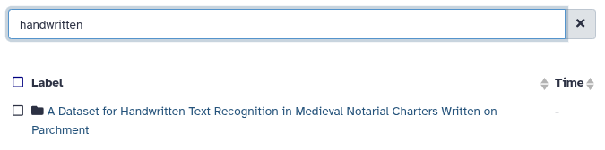 Galaxy: selecting a dataset/collection within BSC Dataverse from the repository browser