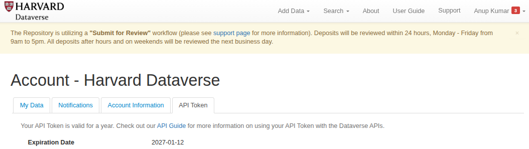 Harvard Dataverse: API