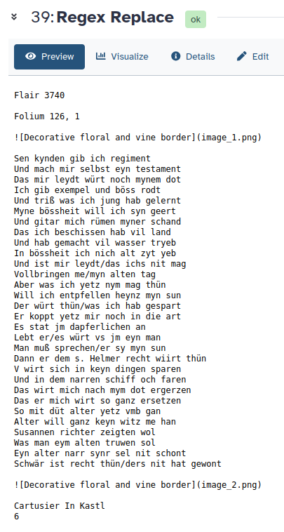 Cleaned output from LLMHub